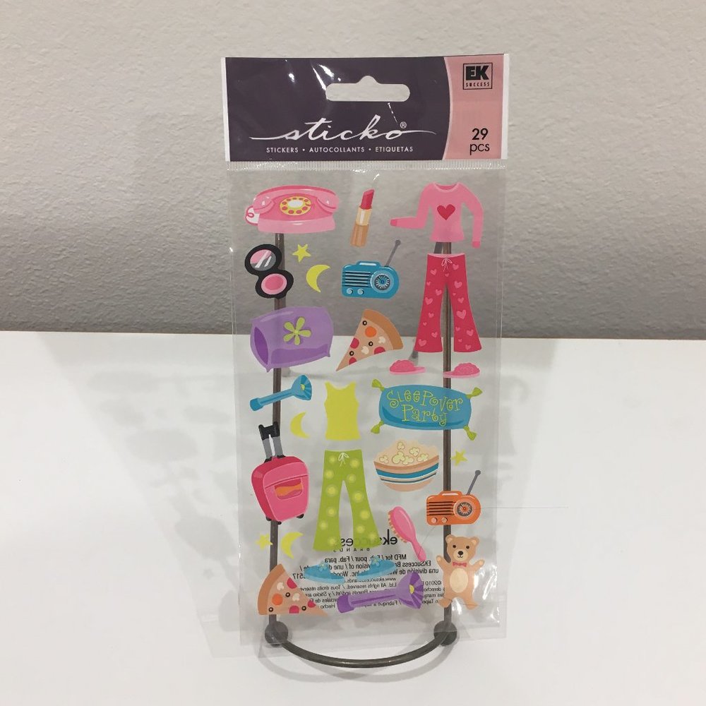 Sticko Sticker Designs Scrapbook "Sleepover" Stickers